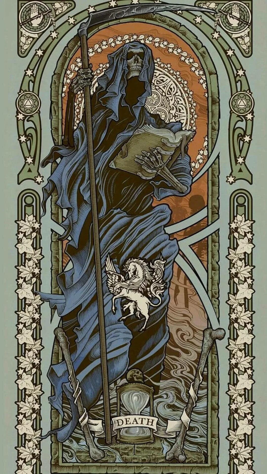 Карты таро мертвых. Таро арт нуво смерть. Таро Art nouveau смерть. Карта Таро Death. Всадники апокалипсиса Таро.