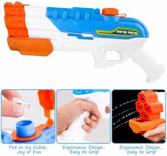 3 Nozzles Transparent Squirt Guns Water Gun 1200CC Water Toy Water Gun...