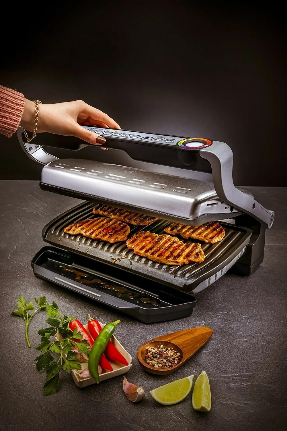 Опти гриль xl. Гриль tefal optigrill+ xl. tefal optigrill+ xl gc722834. электрогриль tefal gc724d12. купаты в электрогриле tefal.