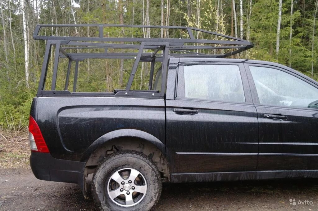 Багажник на пикап. Багажник на крышу ssangyong actyon sports. экспедиционный багажник на саньенг актион спорт.. багажник экспедиционный ssangyong actyon sport. кунг экспедиционный на уаз пикап.