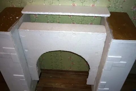 Камин из пеноплекса своими руками пошаговая