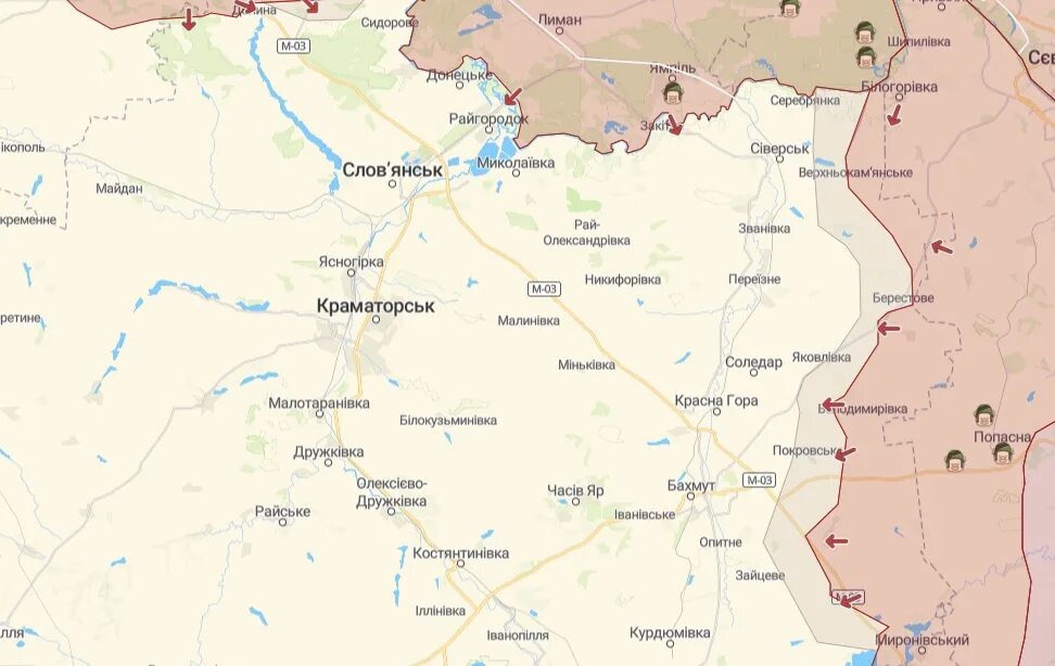 Краматорск показать карту