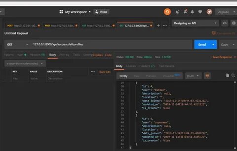 Интерфейс django