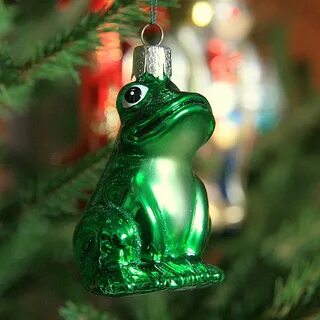 Елочная игрушка змея стеклянная