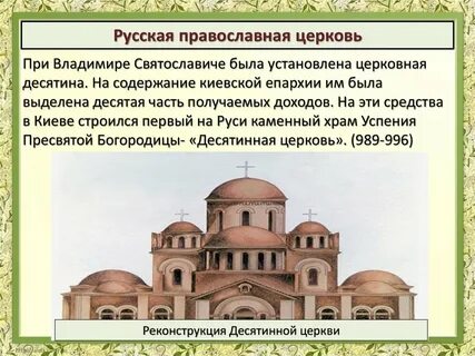 Что такое церковь история 6 класс