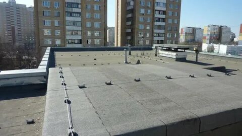 Молниезащита на плоской кровле