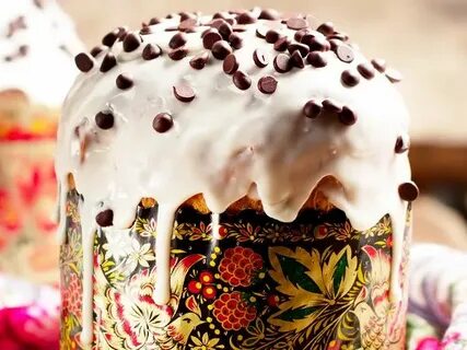 Кулич с шоколадными каплями