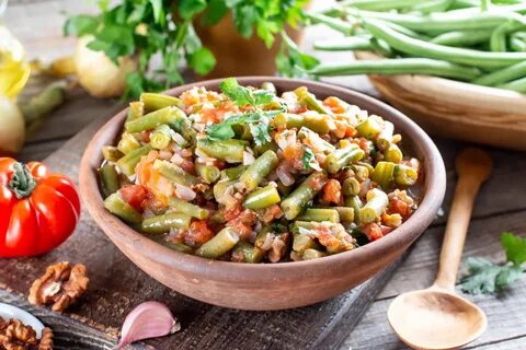 Спаржевая фасоль по грузински