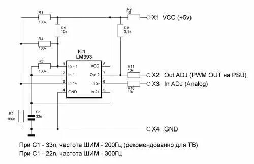 Схема подключения и аналоги шим микросхемы cre6255 Ремонт подсветки часов и псевдопересвет приборной панели Ford Escort Mk6, 1,8