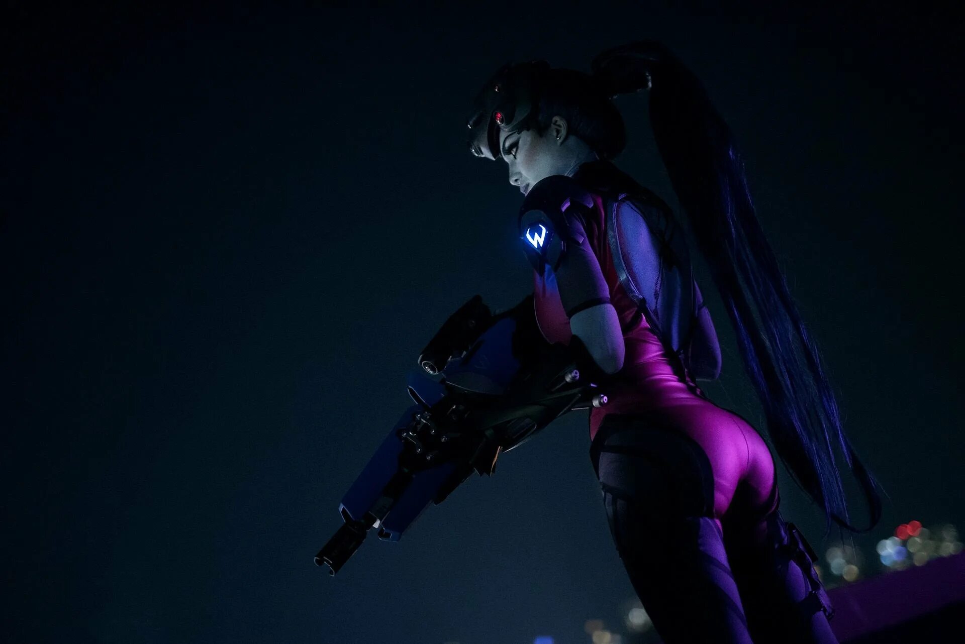 Роковая вдова Cosplay. Overwatch Widowmaker косплей. Роковая вдова овервотч косплей.