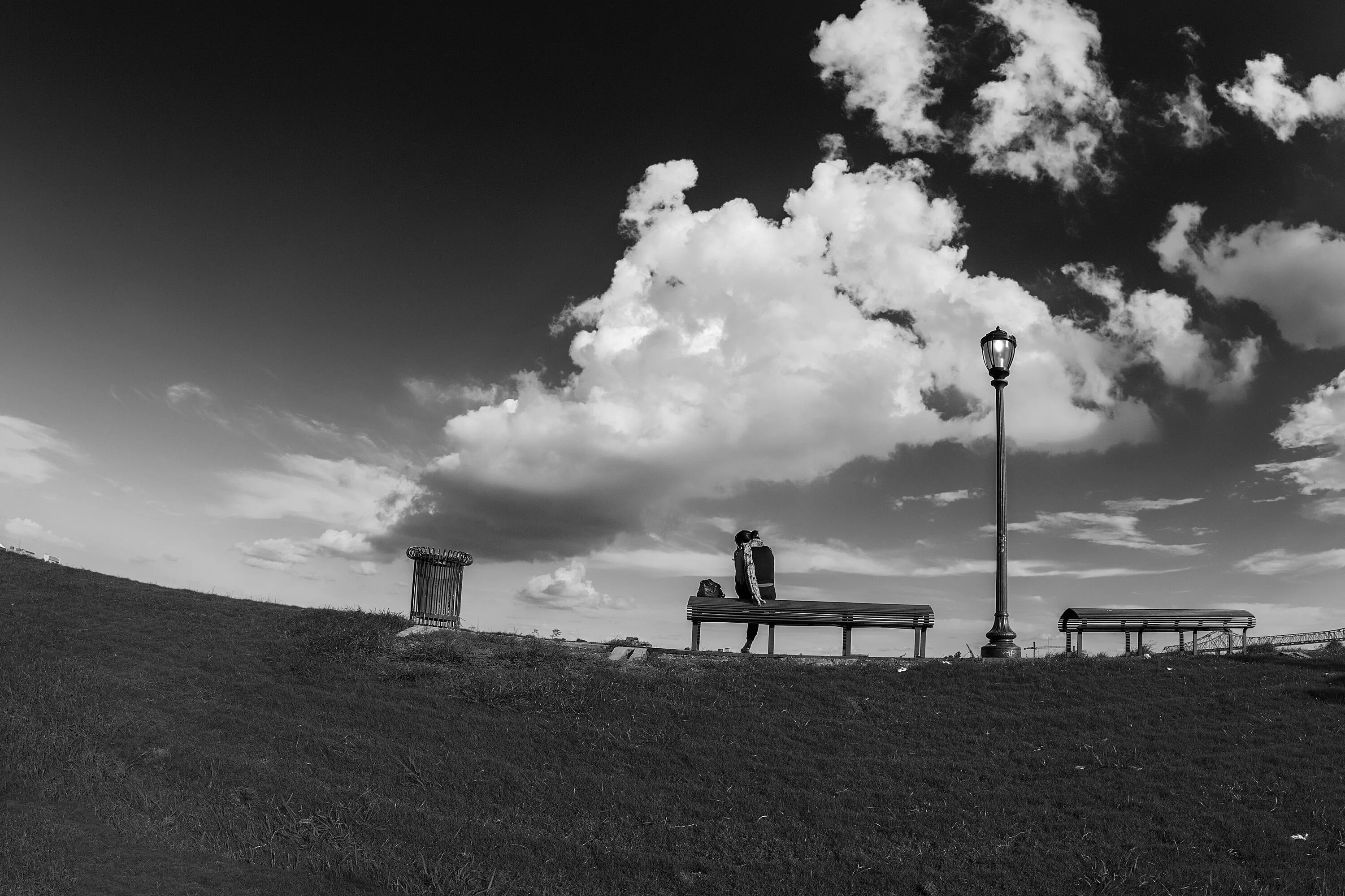 Monochrome sky