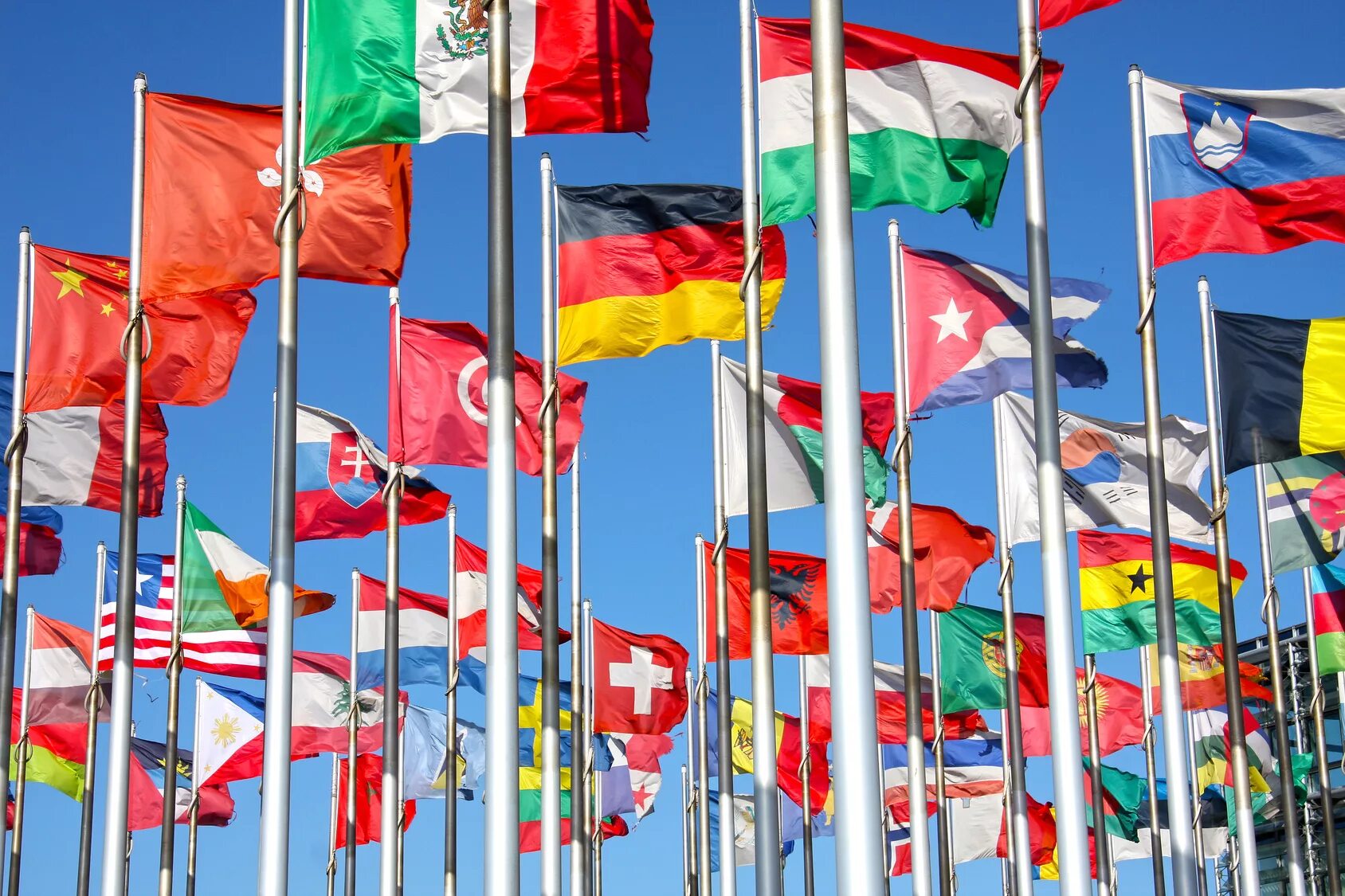 Страны с иностранными министрами. Флаги государств. Флажки стран.