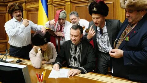 Украинские депутаты верховной рады