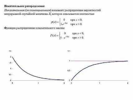 2 показательное распределение