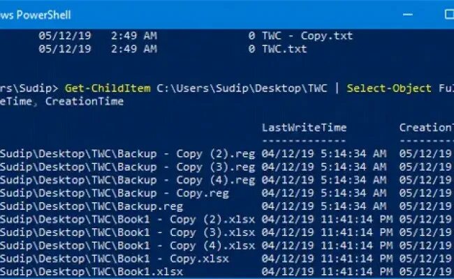 Powershell users. Check timestamp computer powershell or no found.