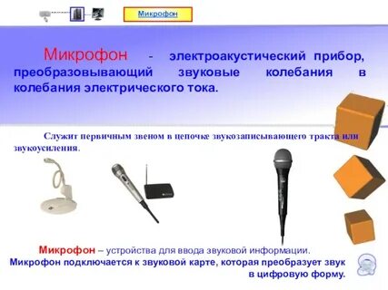 Отметь устройства ввода микрофон монитор