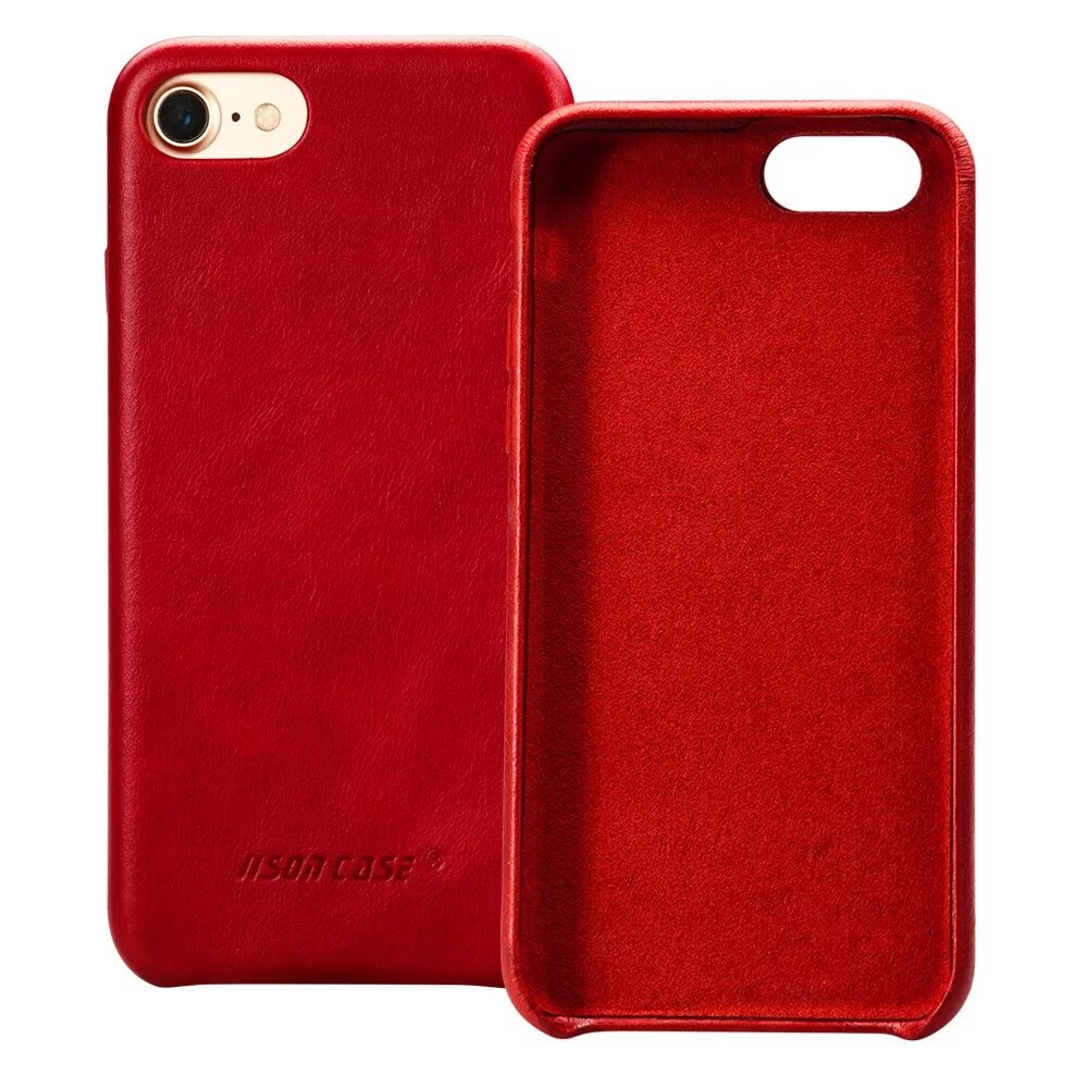 Чехол iphone 8 Plus Jisoncase. Iphone 8 Plus Red в чехле. Чехол iphone 8 красный кожаный. Iphone 7 красный чехол. Красный чехол для телефона