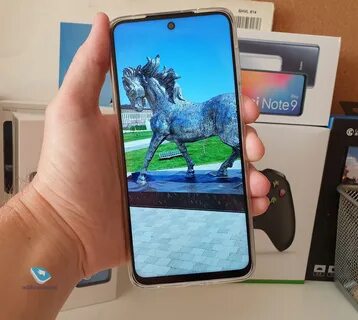Note 9 pro отпечаток
