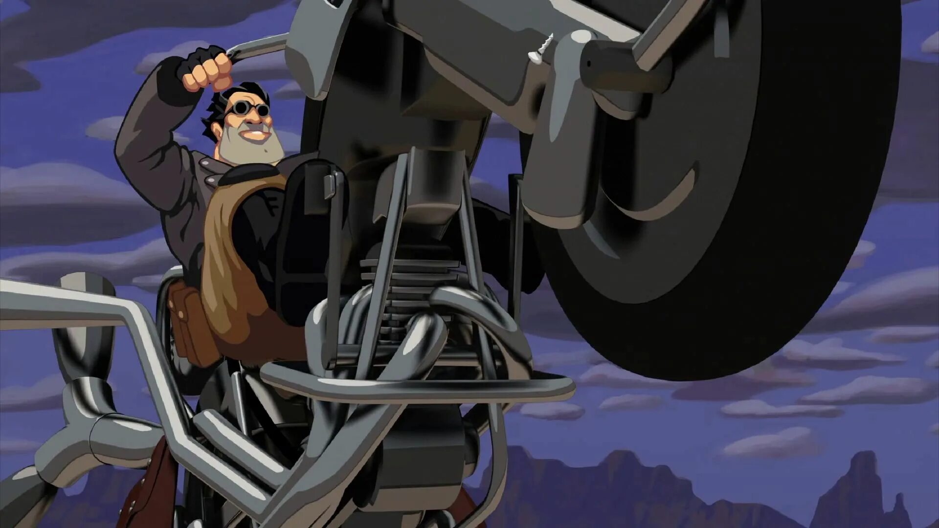 Throttle на русском. Бен фулл тротл. байкер бен из full throttle. full throttle 1995. lucasarts full throttle.