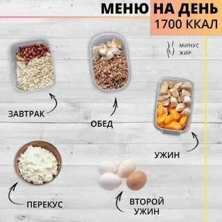 1700 калорий в день