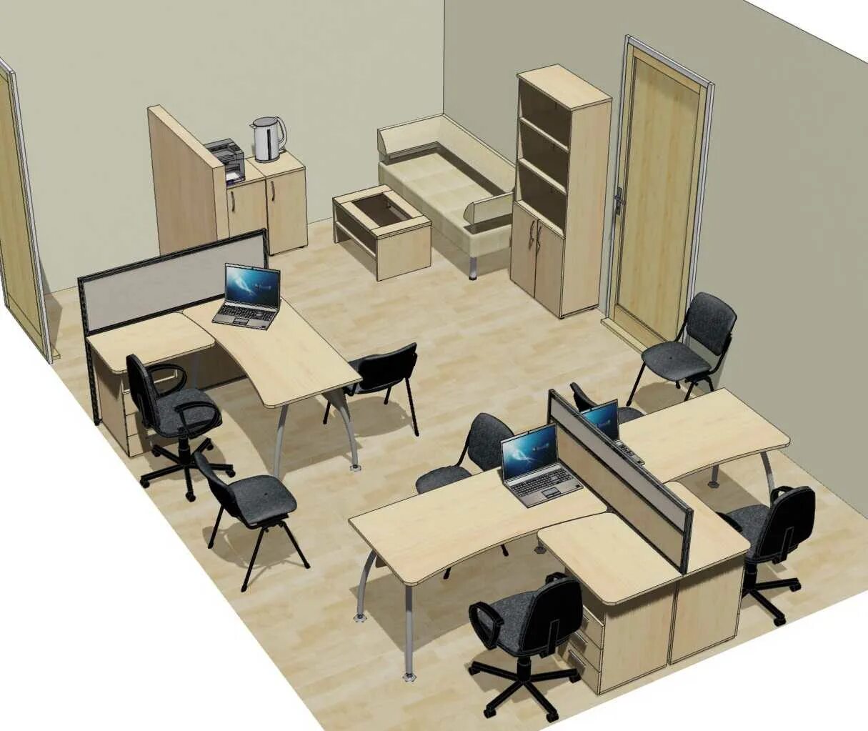 Расстановка мебели в офисе. Расположение столов в офисе. Планировка офиса. Расстановка мебели в маленьком кабинете.