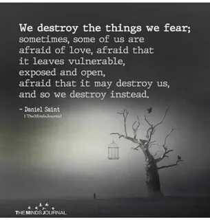 Afraid of us