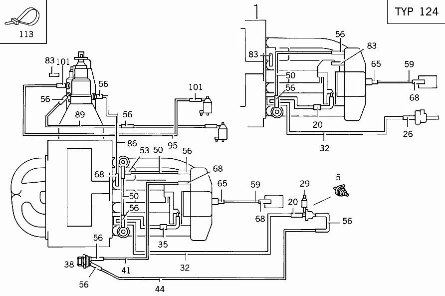 системы охлаждения мерседес 124 система. схема охлаждения двигателя w124. тормозная система мерседес 124 схема. вакуумная система мерседес 124 601 мотор. система 124.
