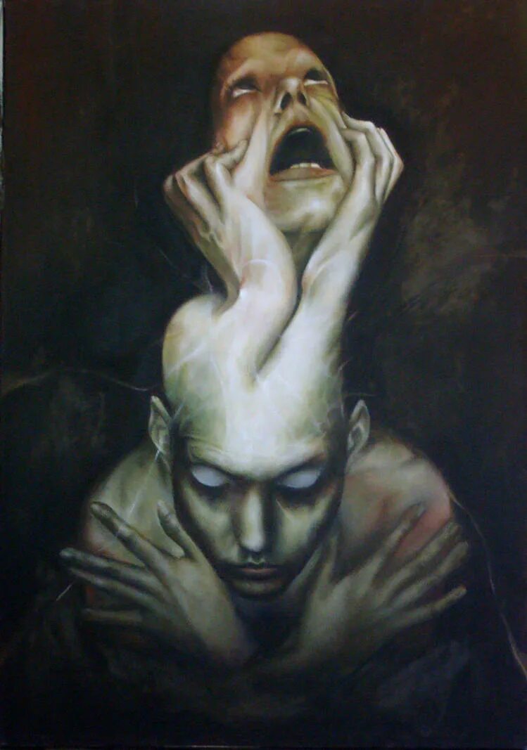 Inner struggle. Inner struggle
