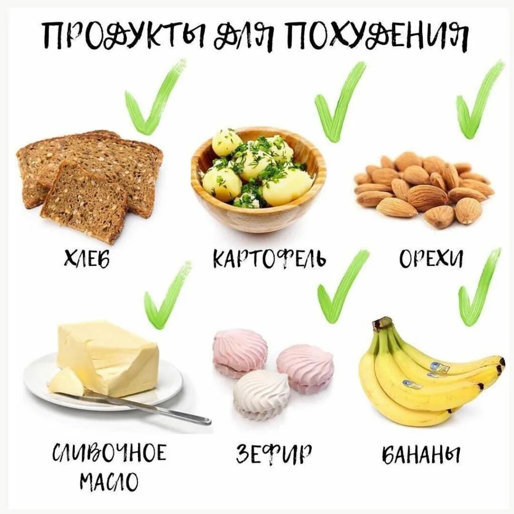 Какие можно при похудении