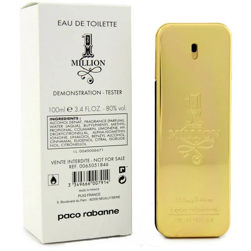 Paco Rabanne 1 million 100ml. Paco Rabanne one million 100. Туалетная вода Paco Rabanne 1 million. Духи Paco Rabanne 1 million мужские. Мужская туалетная вода 1