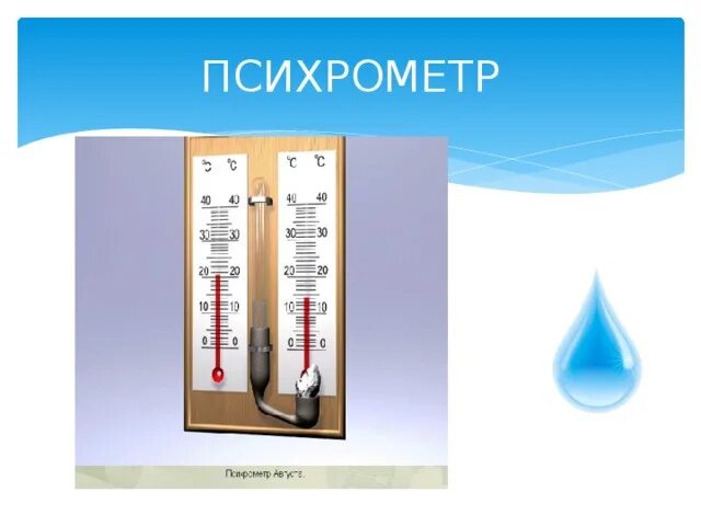 Психрометр используют. Психрометр используют
