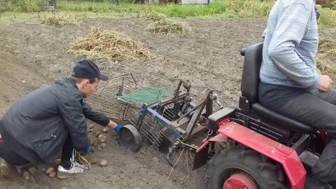 Минитрактор картофель