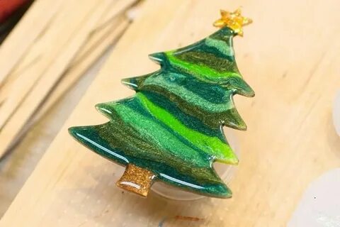 Новогодние игрушки своими руками из смолы эпоксидной