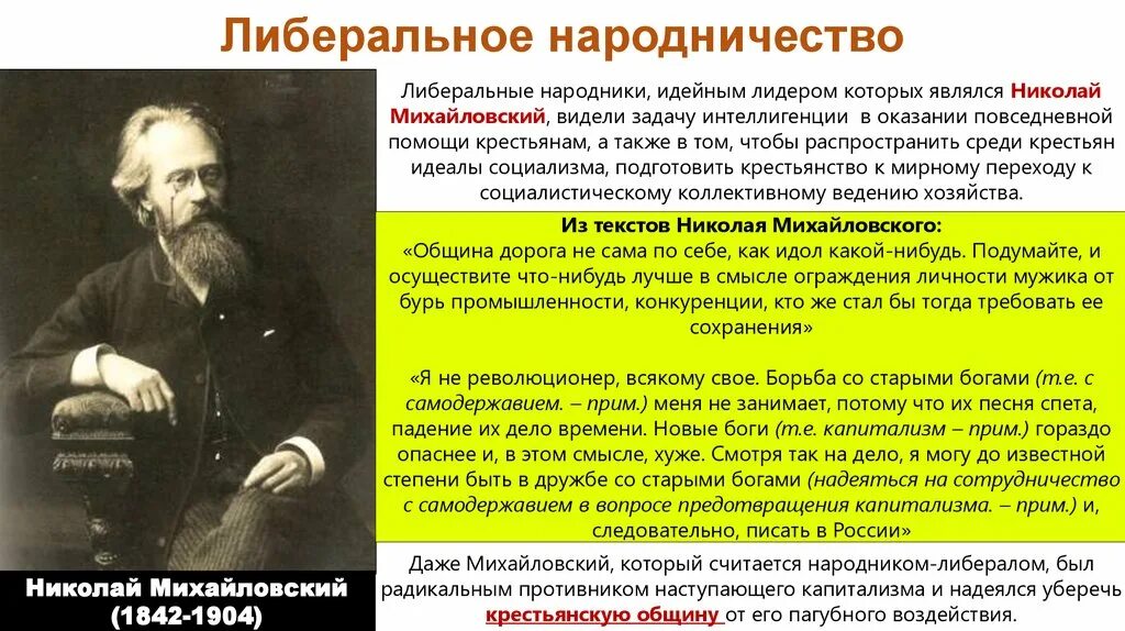 Идеи либеральных народников. Либералы народники Михайловский Короленко. Народничество представители. Либеральное народничество. Либеральное народничество представители.