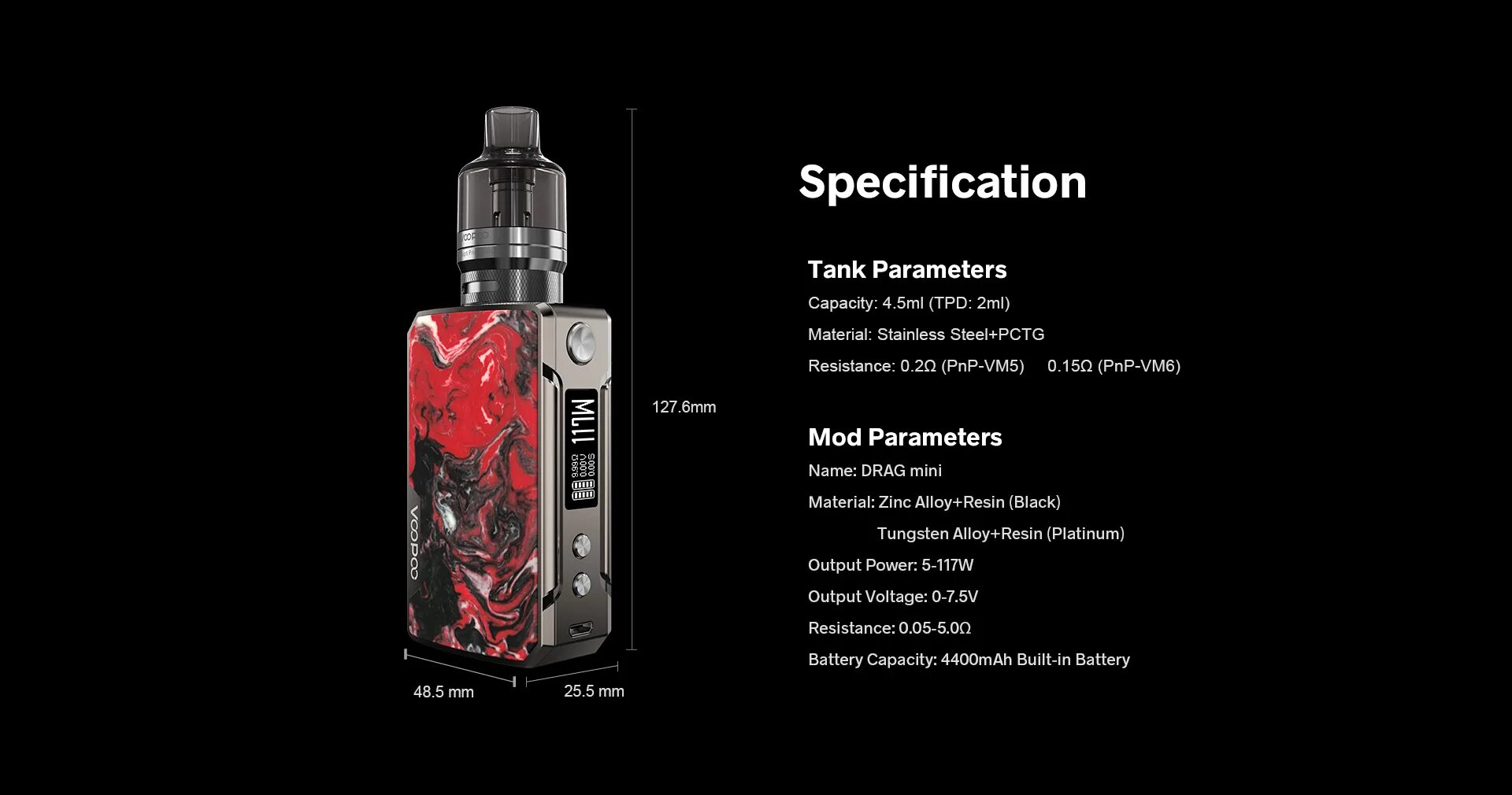 Drag Mini Kit 117w. VOOPOO Drag 2 PNP Box Kit 4.5ml. VOOPOO Drag x PNP-X Kit - набор испаритель. Drag Mini refresh Edition. Voopoo pnp tank