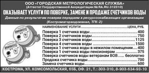 Срок годности счетчиков на воду