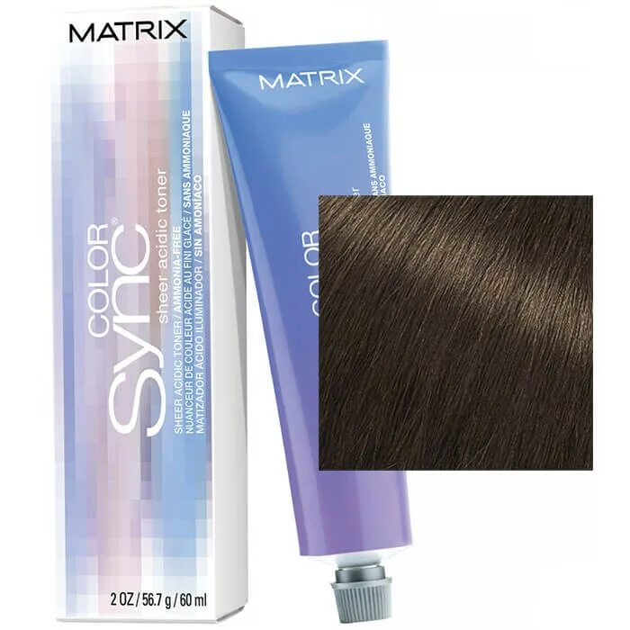 Тонер кислотный matrix color sync acidic brunette toner брюнет мокка 5m-5. Тонер matrix color sync кислотный брюнет пепельный, 90 мл. Матрикс кислый. Socolor sync pre-bonded кислотный тонер 90 мл. Matrix socolor sync 5n.