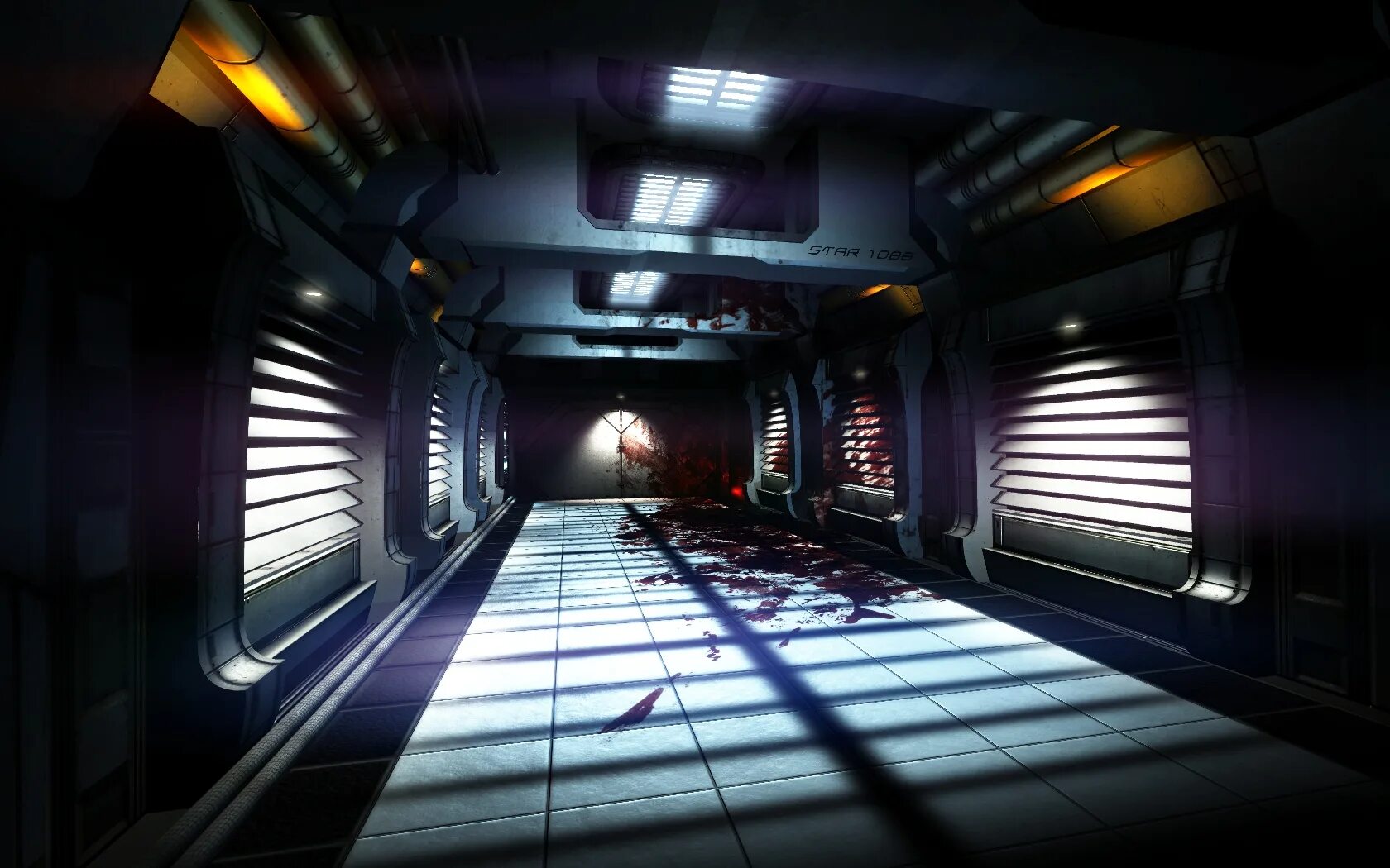 Doom 3 Interior. 3 corridors