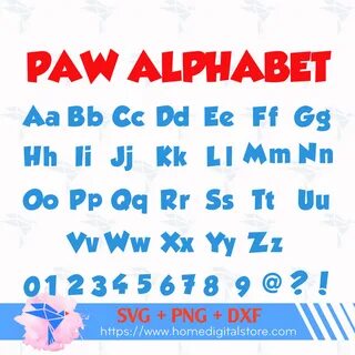 Paw Patrol Font.