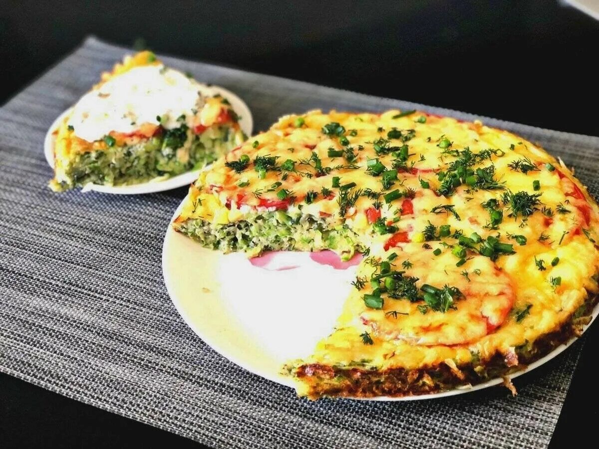 Пицца из кабачков на сковороде за 15 минут! Вкусный и быстрый завтрак из кабачко