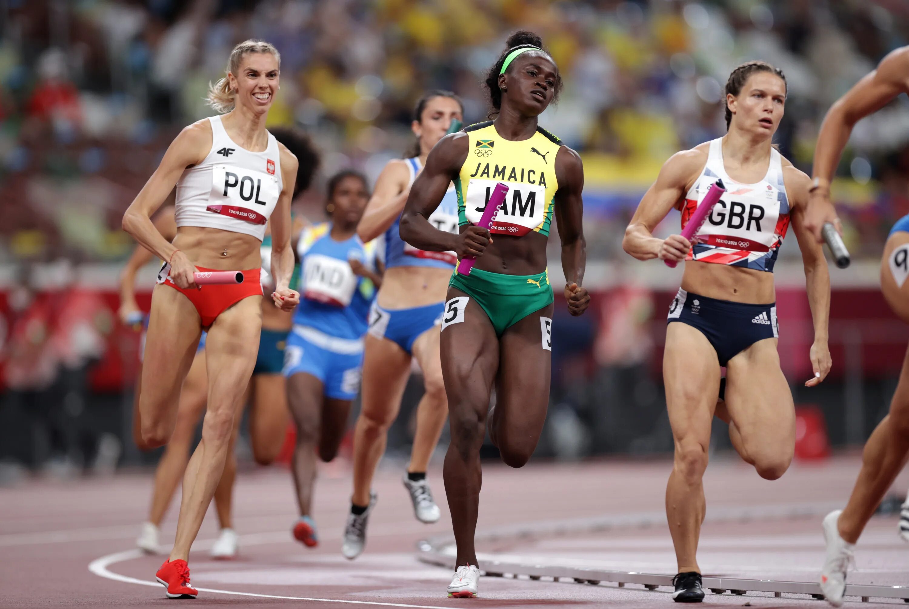 400 м женщины. Эстафета 4 по 400. olympic athletics 2025. athletics relay.