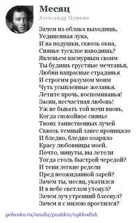 Стих пушкина зачем я ею очарован