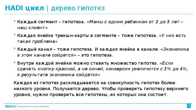 Hadi примеры гипотез. Дерево гипотез пример. Hadi циклы примеры. Hadi цикл гипотезы.