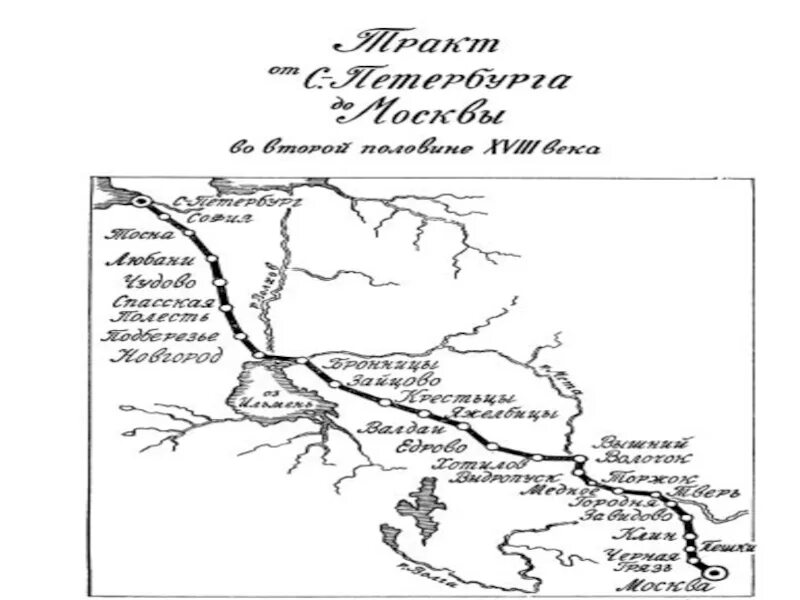 Санкт петербург путь петра. Маршрут путешествия из Петербурга в Москву Радищева. Путь из Петербурга в Москву Радищев. Путешествие из Питера в Москву Радищев. Радищев путешествие из Петербурга в Москву карта путешествия.