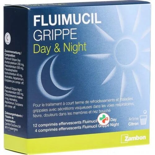 Лекарства ночь день. Fluimucil grippe Day Night. Day and Night лекарство. Day&Night капсулы. Пента флуимуцил ночь день.