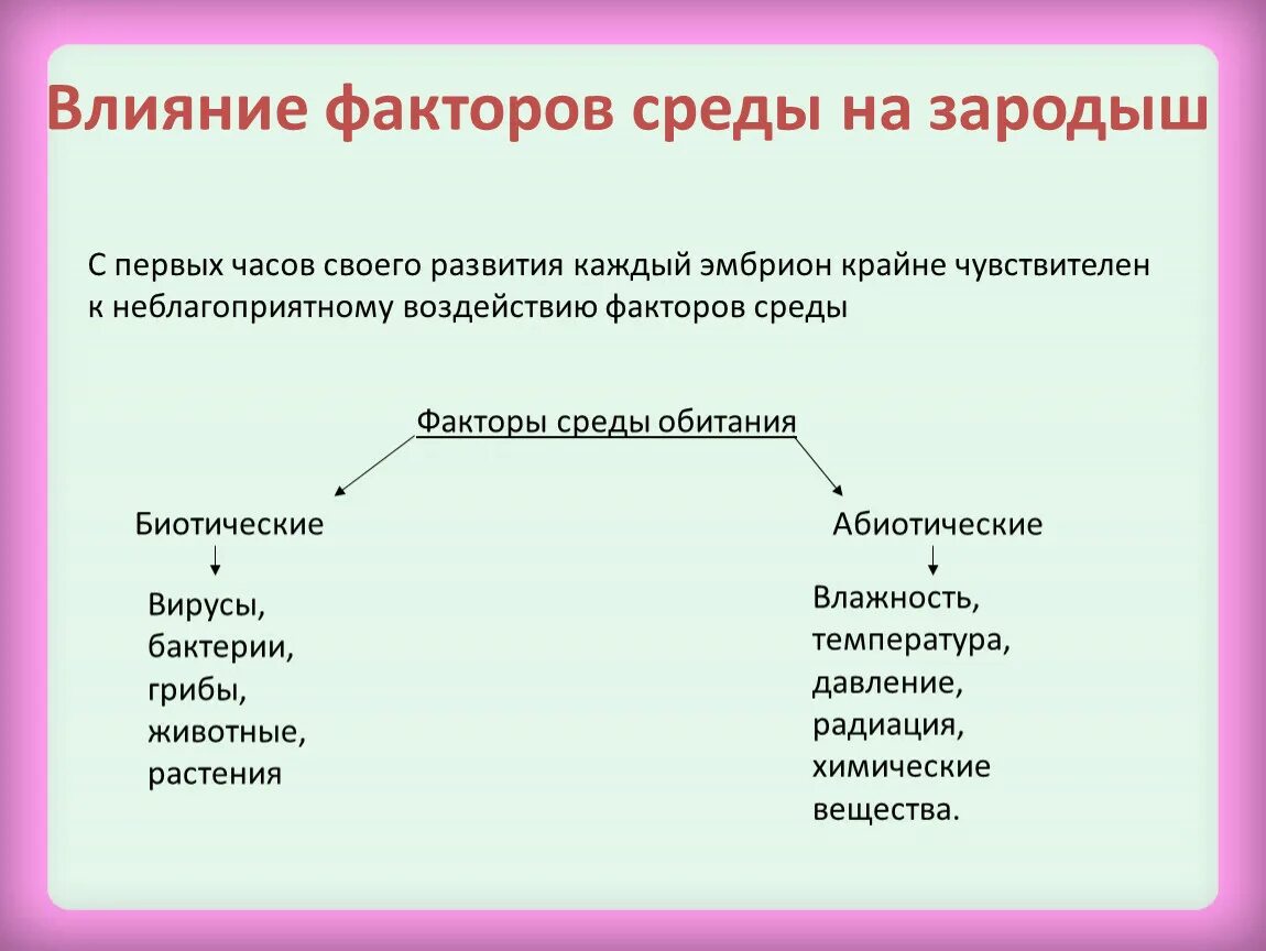 Средовые влияния на развитие. Влияние факторов среды на зародыш. Влияние факторов среды на эмбрион. Факторы влияющие на развитие зародыша. Влияние внешней среды на развитие эмбриона.