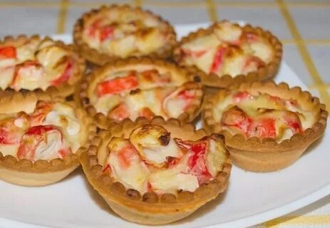 Тарталетки с крабовой начинкой