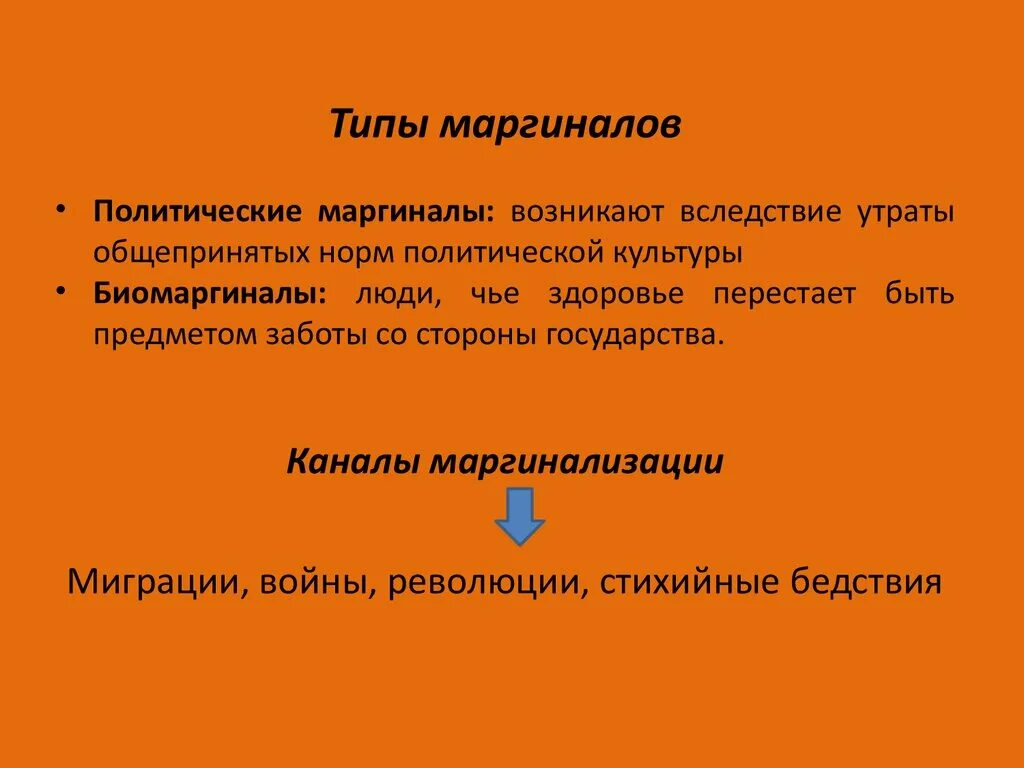 Маргиналы пример из жизни Общество как система