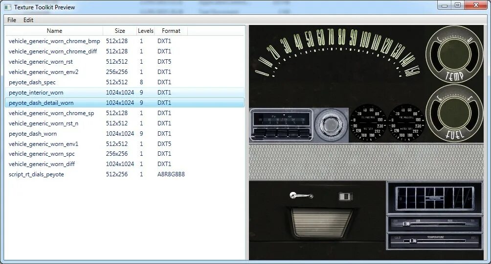 Скрипт на race. DDS dxt5. Texture Toolkit. Texture Tool Kit картинка приложение. Dials_script_Race.