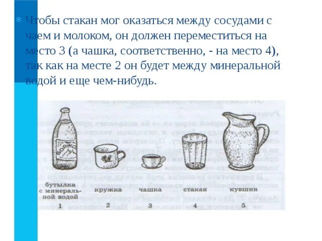 В банку входит 10 стаканов воды. Кружка и стакан задание. Сосуд с молоком. Сосуд для молока. Имеются стакан Кружка и три напитка.